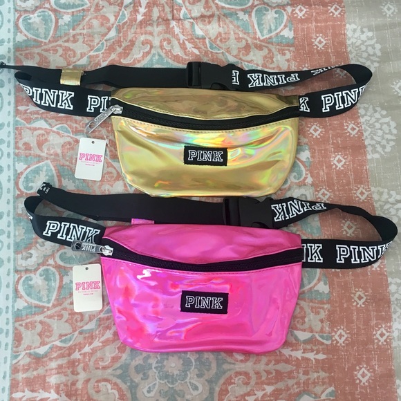 PINK Victoria's Secret Bags Nwt Bundle Of 2 Vs Pink Holographic